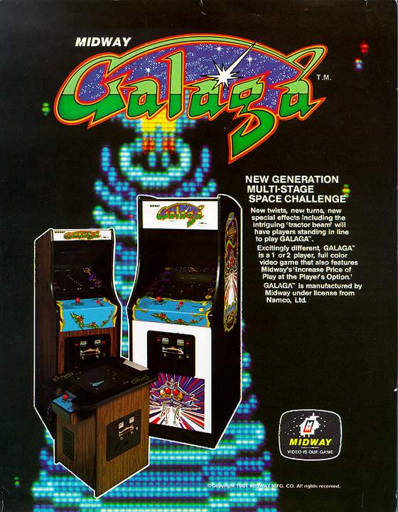 Galaga Flyer: 1 Front